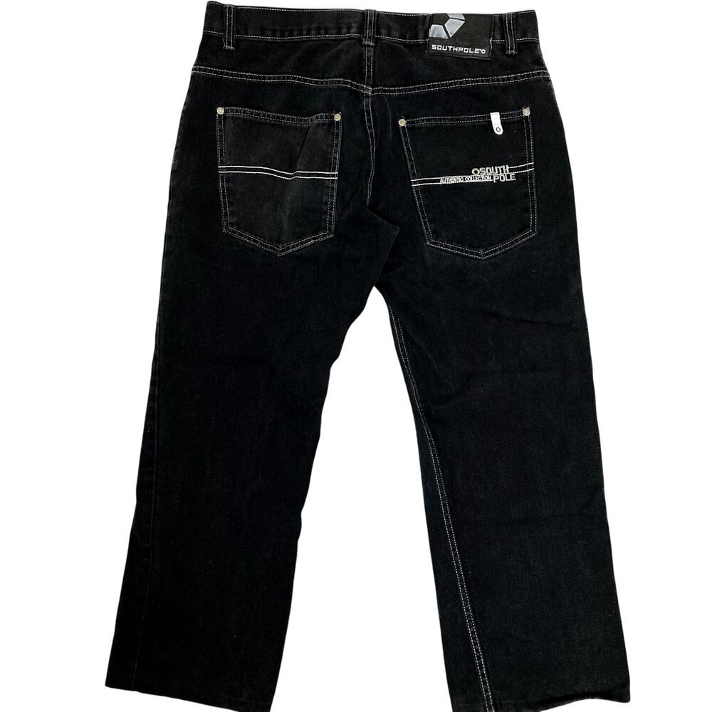Southpole Streetwear Collection Jean Men 36X28 Black Skater Street Y2K Rap Beach